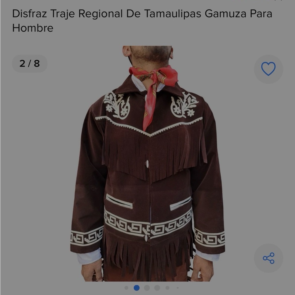 Men's Brown Suede Jacket with Fringe
